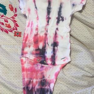 Homemade Tie Dye Gerber Organics Baby Onesis